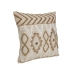 Kudde Romimex Beige Bomull 45 x 8 x 45 cm Broderi