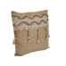 Pude Romimex Beige Kvaster 45 x 8 x 45 cm Broderi