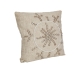 Coussin Romimex Beige Coton Coquillages 45 x 8 x 45 cm