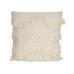 Cushion Romimex White With tassles 45 x 10 x 45 cm