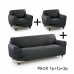 Sofa cover Sofakover Pocket Trio Romeo 3 enheder