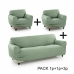 Housse de canapé Sofakover Pocket Trio Romeo 3 Unités