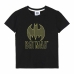 Kurzarm-T-Shirt für Kinder Batman Schwarz