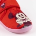 Hišni copati Minnie Mouse Rdeča Velcro