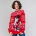 Női Jumper Minnie Mouse Piros