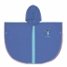 Waterponcho met Kap Stitch Blauw