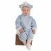 Kostume til babyer Blå Bjørnebamse (3 Dele)