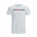 Camiseta de Manga Corta Hombre JJECORP LOGO TEE SS O-NECK NOSS  Jack & Jones  12137126  Blanco