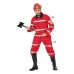 Costume for Adults Red Fireman (2 Pieces)