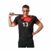 Costume per Adulti Nero Sanguinario Rugby (1 Pezzi)