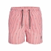 Strój kąpielowy Męski PSTFIJI JJSWIM MINI STRIPE LY  Jack & Jones 12227350 Różowy