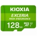 Micro-SD memóriakártya adapterrel Kioxia Exceria High Endurance 10 osztály UHS-I U3 Zöld