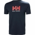 Camisola de Manga Curta Homem LOGO Helly Hansen 33979 597 Azul Marinho