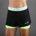 Short de Sport pour Femme Endless Tech Iconic Jaune Noir