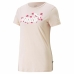 Dames-T-Shirt met Korte Mouwen Puma Ess+ Animal  Zalm