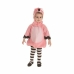 Kostyme baby Rosa flamingo (2 Deler)