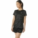 Camiseta de Manga Corta Mujer Asics Core All Over Print Negro Mujer