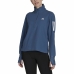 Kvinde Langærmet T-Shirt Adidas Own the Run 1/2 Zip Indigo