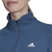 Sieviešu krekls ar garām piedurknēm Adidas Own the Run 1/2 Zip Indigo