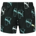 Men’s Bathing Costume Puma Swim Print Cat Logo Black