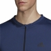 Pikkade varrukatega T-särk, meeste Adidas Training 1/4-Zip Tumesinine