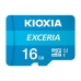 Micro-SD memóriakártya adapterrel Kioxia Exceria UHS-I 10 osztály Kék