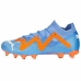 Botas de Fútbol para Adultos Puma Future Match Fg/Ag  Glimmer Azul Naranja Mujer