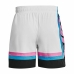 Pantalones Cortos de Baloncesto para Hombre Under Armour Baselin  Blanco