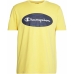 Camisola de Manga Curta Homem Champion Crewneck Amarelo