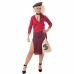 Costume per Adulti Bonnie Gangster 4 Pezzi Rosso