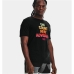 Tricou cu Mânecă Scurtă Bărbați Under Armour Basketball Heat Negru