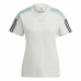 Camisola de Manga Curta Adidas Logo Colorblock Bege