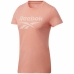 Camisola de Manga Curta Mulher Reebok Workout Ready Supremium Cor de Rosa