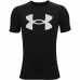 Barne Kortermet T-skjorte Under Armour Tech Big Logo Svart