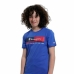 Kinder-T-Shirt met Korte Mouwen Champion Crewneck  Blauw