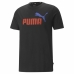 Kortarmet T-skjorte til Menn Puma Essentials + 2 Col Logo Svart