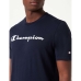 Camisola de Manga Curta Homem Champion Crewneck Azul