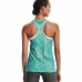 Dames-T-Shirt met Korte Mouwen Under Armour HeatGear  Aquamarijn