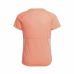 Maglia a Maniche Corte per Bambini Adidas Aeroready Three Stripes Salmone