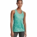 Dames-T-Shirt met Korte Mouwen Under Armour HeatGear  Aquamarijn