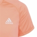 Детский Футболка с коротким рукавом Adidas Aeroready Three Stripes Лососевый