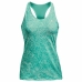 Dames-T-Shirt met Korte Mouwen Under Armour HeatGear  Aquamarijn