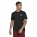 Heren-T-Shirt met Korte Mouwen Adidas Essentials Feel Comfy Zwart