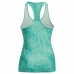 Dames-T-Shirt met Korte Mouwen Under Armour HeatGear  Aquamarijn