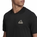 Heren-T-Shirt met Korte Mouwen Adidas Essentials Feel Comfy Zwart