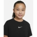 Maglia a Maniche Corte per Bambini Nike Sportswear Nero