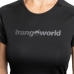 Camiseta de Manga Corta Mujer Trangoworld Chovas Montaña Negro