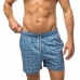 Herren Badehose Alphaventure Seawaves Denim Blau