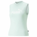 Maglia Smanicata da Donna Puma Slim Logo Tank Acquamarina