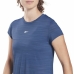 Dames-T-Shirt met Korte Mouwen Reebok Workout Ready Donkerblauw